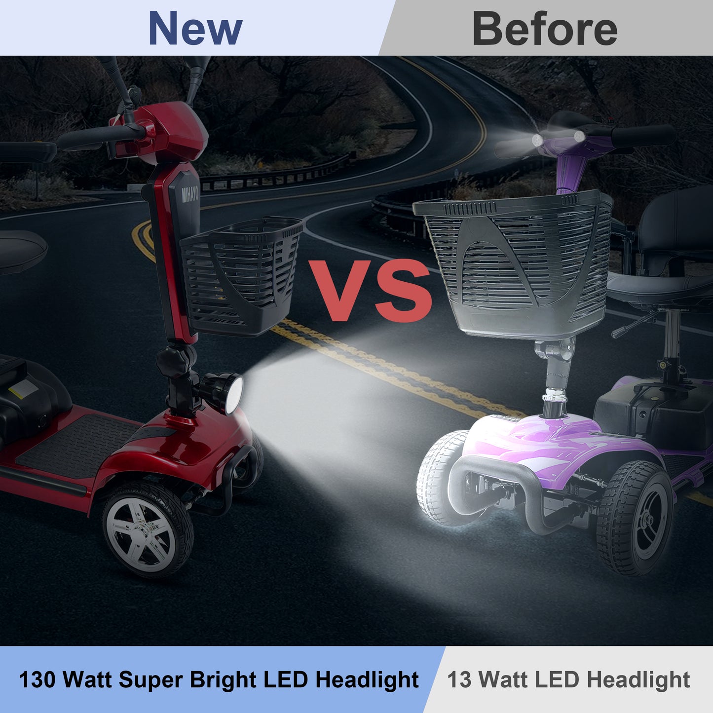 MIHAYO 30-mile 4-wheel mobility scooter