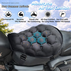 Air‑Inflatable Motorcycle Seat Cushion, Shock‑Absorbing & Breathable, Soft Comfort for Long‑Distance Riding, Universal for Motorcycles & Electric Scooters