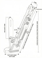 Electric Motorcycle Conversion Footrest Bracket LIFEMAGIC