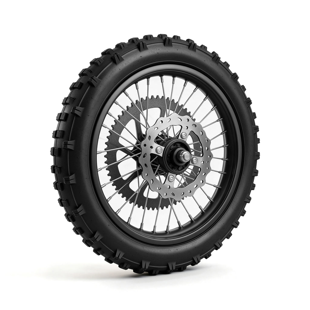 LIFEMAGIC Electric Dirt Bike Front and Rear Wheel