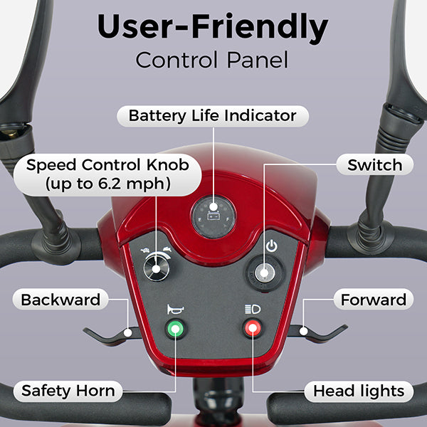 MOVEMAGIC 30-mile 4-wheel mobility scooter