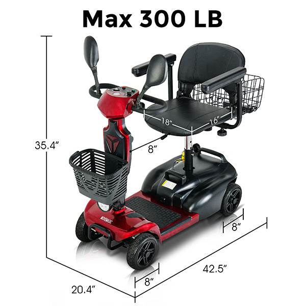 MOVEMAGIC 30-mile 4-wheel mobility scooter