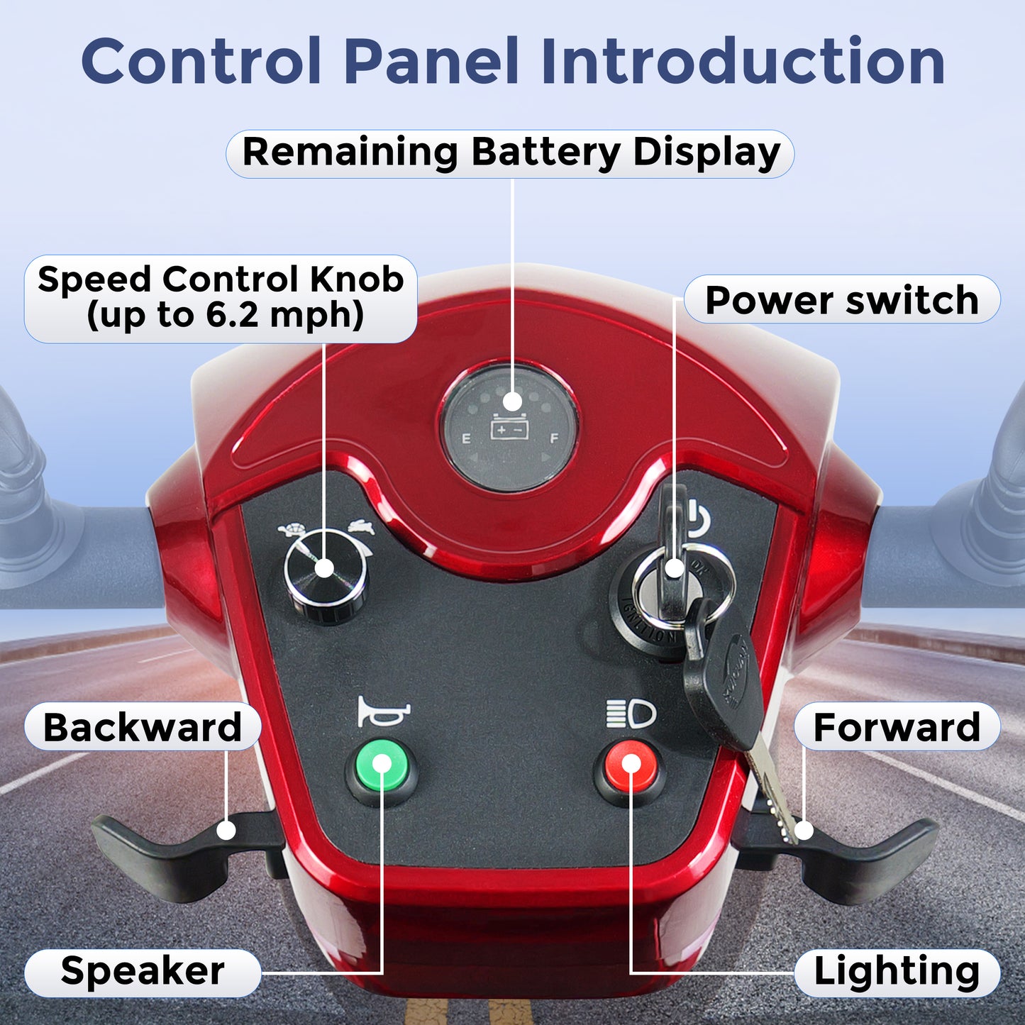 MIHAYO 30-mile 4-wheel mobility scooter