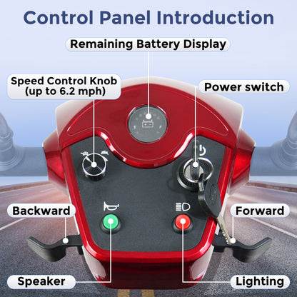 MIHAYO 30-mile 4-wheel mobility scooter