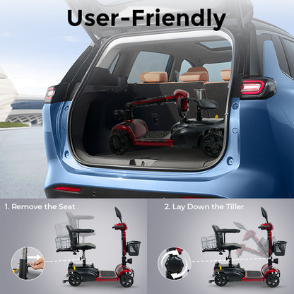 MOVEMAGIC 30-mile 4-wheel mobility scooter