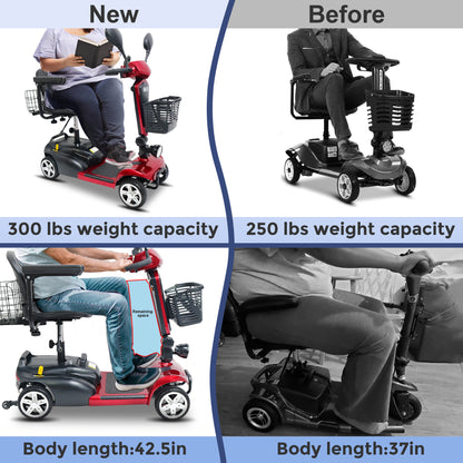 MIHAYO 30-mile 4-wheel mobility scooter